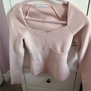 Abercrombie & Fitch Two-Tone Pink Pullover